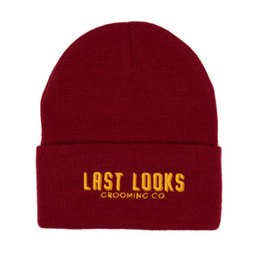 Last Looks Grooming Apparel Beanie Hat Maroon