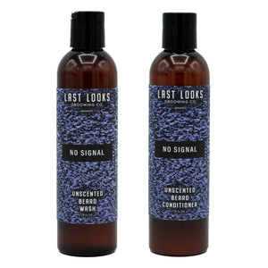 Last Looks Grooming No Signal Unscented Beard Wash And Beard Conditioner Bundle